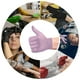 thumbnail image 3 of Guantes desechables L3 Nivel 3 sin látex de nitrilo (100 unidades), 3 of 5