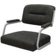 thumbnail image 3 of Swivel Tilt Counter Metal Bar Stool 26" - M-110 - Dark Gray - White Frame, 3 of 3
