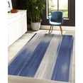 thumbnail image 4 of Earth Tones Decorative Rug, Abstract Modern Design Ombre Inspired Smooth Color Transitions, Quality Carpet for Bedroom Dorm and Living Room, 6 Sizes, Persian Blue, by Ambesonne, 4 of 4