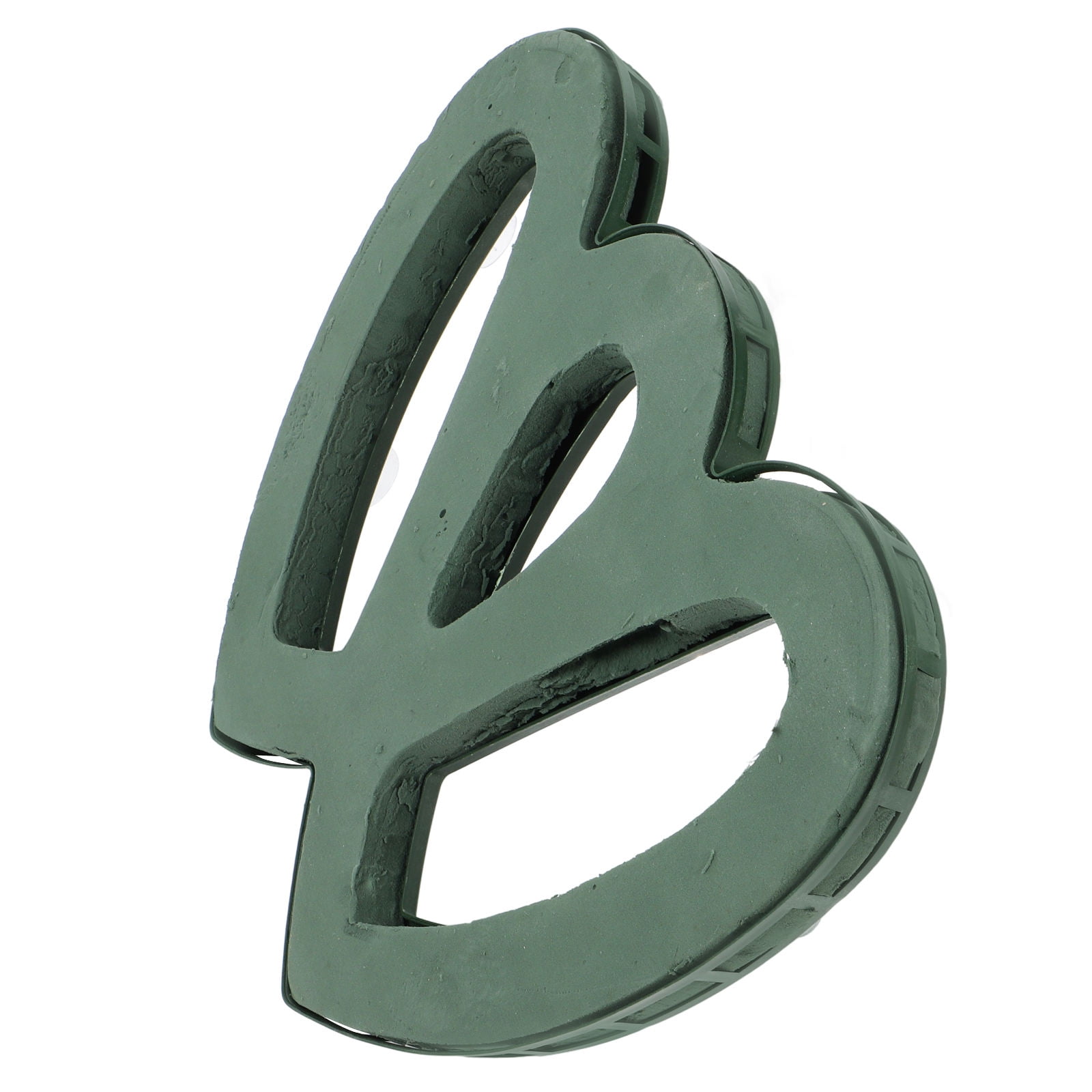 MLINS Heart Shaped Floral Foam for Wedding Car Decorations Green Plastic Flower Arrangement Supplies 4.72x3.94 Inches