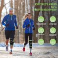 thumbnail image 3 of Set of 2 Knee Sleeve, Compression Fit Support -for Joint Pain and Arthritis Relief, Improved Circulation Compression - Wear Anywhere - 2 Pcs (X-Large), 3 of 7