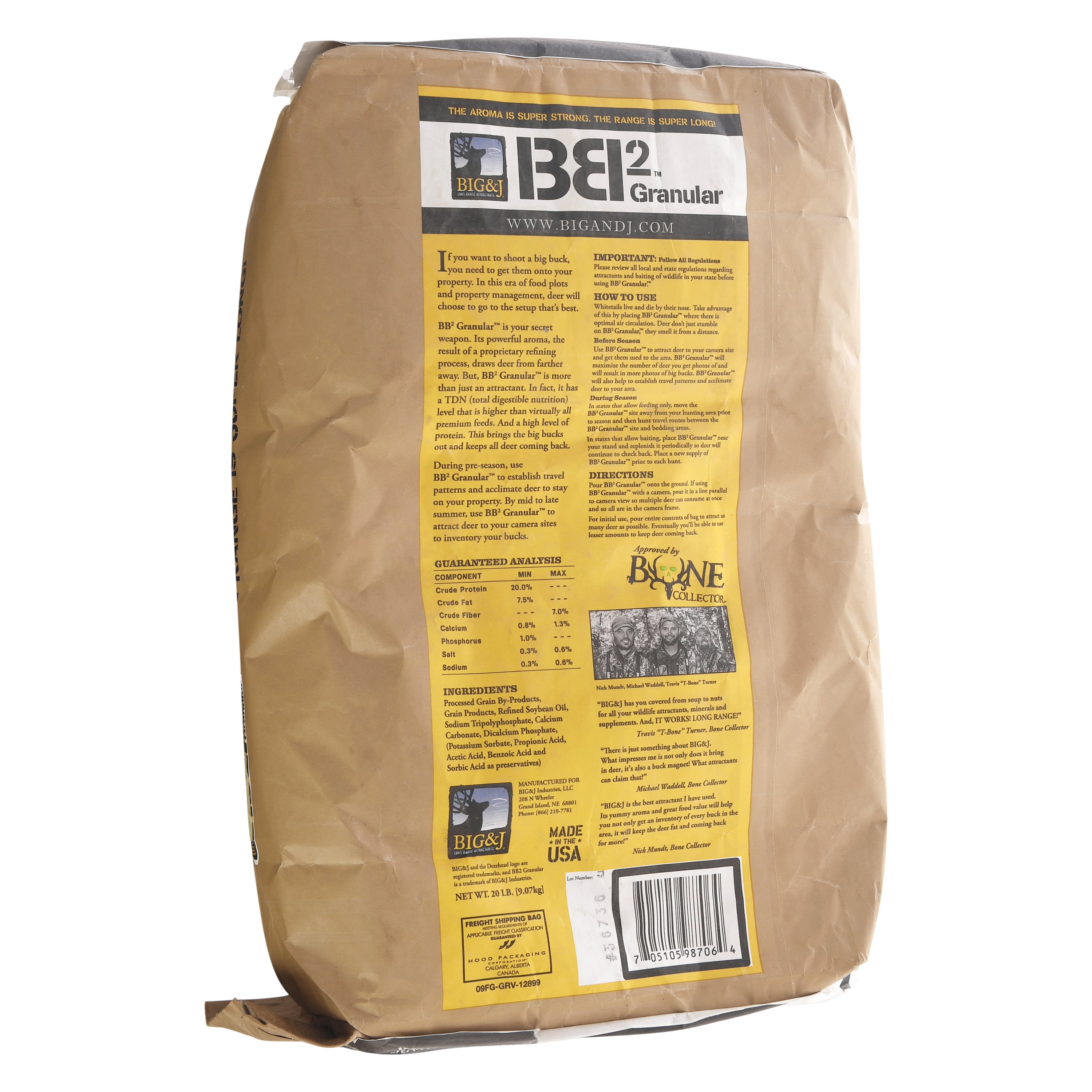 BIG /& J BB2 Deer Nutritional Supplement//Attractant Bag 20-lb