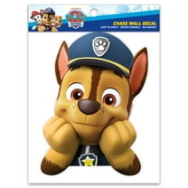 Paw Patrol Chase Peeking Wall Decal - 7" Vinyl Wall Sticker Bedroom Decorations - Paw Patrol Room Decor Peel and Stick