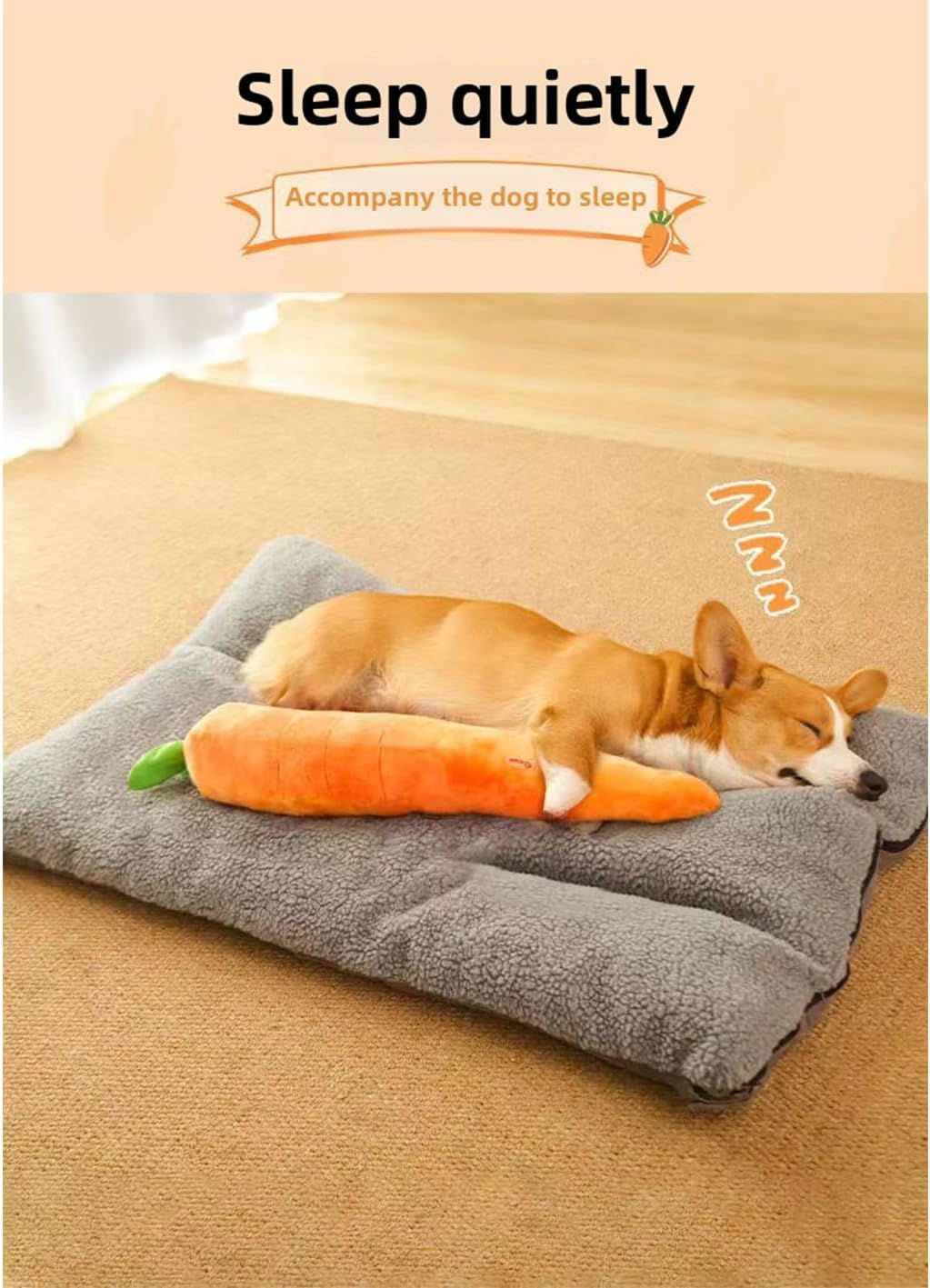 2026 New Large Sturdy Plush  Dog Cat Toys Ridiculous Carrot,Dog Calming Carrot， Upgrade Interactive Dog Toys Dog Toys Dog Calming Carrot Puppy Interactive Games(1pcs-Orange)