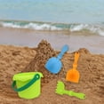 thumbnail image 3 of ChicYu Sand Toys Set,Dump Toy with Sand Moulds for Toddlers Outdoor Play, Foldable Buckets Mesh Bag Shovels Castle Mould Sets, Kids Sandbox Toys(3 Sand Shovels, 1 Water Bucket) Green, 3 of 6