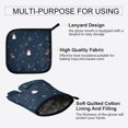 thumbnail image 3 of Yayeee Oven Mitts and Pot Holder Set of 2 Heat Resistant Kitchen Gloves Baking Hot Pad, Christmas Whimsy, 3 of 5