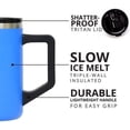 thumbnail image 4 of Elemental Summit Insulated Coffee Mug with Lid & Handle, Lightweight Camp Mug, Triple Wall Stainless Steel Vacuum Insulated Mug, Hot and Cold Thermal Coffee Tumbler, 16oz - Azure, 4 of 9