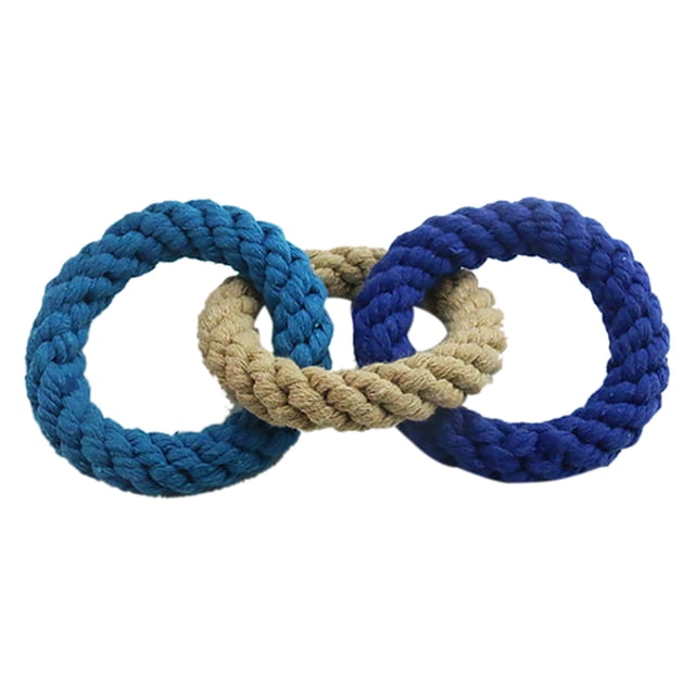 Circle Dog Chew Toy Cute Interactive Bite-resistant Dog Rope Toy Puppy Bite Toy