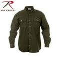 thumbnail image 2 of Rothco Heavy Weight Solid Flannel Shirt - Olive Drab, Medium, 2 of 2