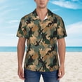 thumbnail image 4 of Lsque Camouflage Rabbit pattern Hawaiian Shirt for Men, Unisex Summer Beach Casual Short Sleeve Button Down Shirts-X-Large, 4 of 9