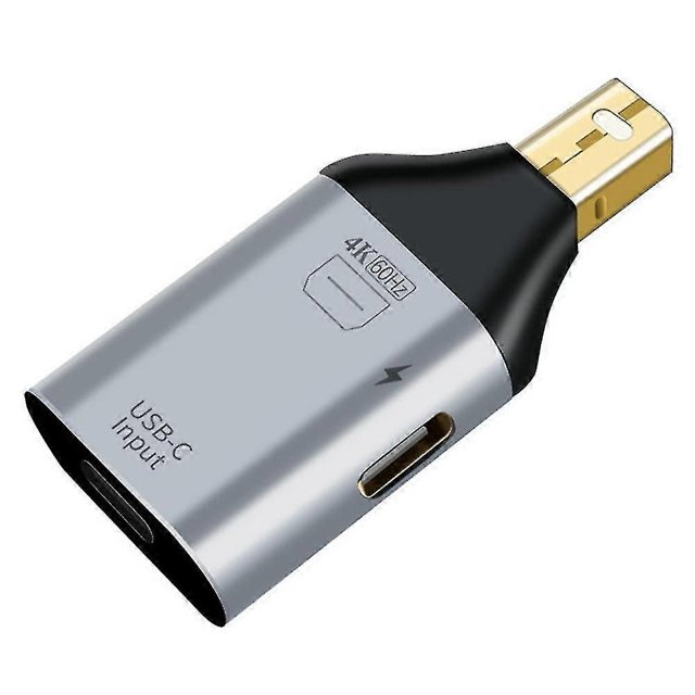 Usb C Adapter Type-c Female To -compatible Dp Minidp Male Adapter Hd Video 4k@60hz (mini Dp-compatib