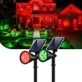 thumbnail image 1 of Focos solares para jardín InnoGear, paquete de 2, LED rojo y verde, 1 of 9