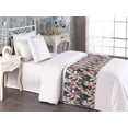 thumbnail image 2 of Spring Bed Runner, Flourishing Cherry Blossoms and New Hope of the Season Closeup Image, Decorative Accent Bedding Scarf for Hotels Homes & Guest Rooms, Twin, Petrol Blue and Pale Pink, by Ambesonne, 2 of 3