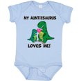 thumbnail image 3 of Inktastic My Auntiesaurus Loves Me Boys or Girls Baby Bodysuit, 3 of 5
