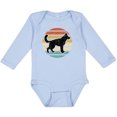 thumbnail image 3 of Inktastic German Shepherd Silhouette Vintage Retro Boys or Girls Long Sleeve Baby Bodysuit, 3 of 5