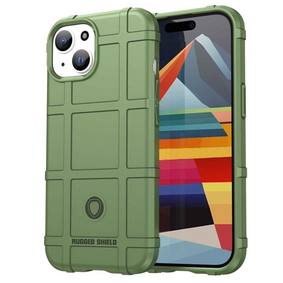 Funda TEKKU Rugged Shield para iPhone 15 Verde