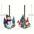 thumbnail image 2 of Desktop Ornament Festive Paper Towel Holder for Christmas Snowman Unique Kitchen and Bathroom Accessory Seasonal Desktop Idea, 2 of 6