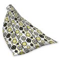 thumbnail image 2 of Abstract Lounger Chair Bag, Circular Flower Petals Dots on Minimal Vertical Striped Background, High Capacity Storage with Handle Container, Lounger Size, Charcoal Grey and Yellow, by Ambesonne, 2 of 5