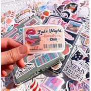 216 PCS Romance Book Stickers for Kindle, Holographic Bookish Sticker Pack for Readers Adult Spicy Booktok Vinyl Decals for Laptop IPAD Ebook Reader Water Bottle Girls Waterproof