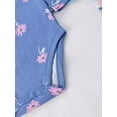 thumbnail image 5 of Bellafa 2-pack Long Sleeve Bodysuits One-piece 100% Organic Cotton for Infant Girls Floral Unicorn Onesies Baby Romper, 5 of 7