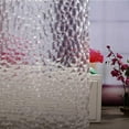 "Adwaita Clear EVA Shower Curtain Liner, PVC Free, Weighted Bottom, 3D