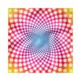 thumbnail image 1 of Psychedelic Decorative Napkins Set of 4, Contemporary Style Dotted Pattern with Ombre Effect Optical Illusion Design, Silky Satin Fabric for Brunch Dinner Party, 18", Multicolor, by Ambesonne, 1 of 2