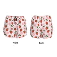 thumbnail image 4 of Disketp Floral Strawberr Print Women's Shorts Workout Shorts for Athletic Gym Running Shorts with Phone Pockets Small, 4 of 8