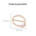 thumbnail image 2 of 4 Pcs Decorative Silk Scarf Rings Beautiful Unique Woman Clamp Rings (Golden), 2 of 9