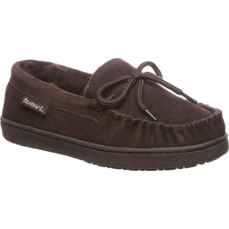 Children's Bearpaw Moc II Slipper Youth Chocolate Suede 13 M