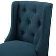 thumbnail image 6 of Tufted Counter Stool Chair, Fabric, Wood, Navy Blue, Modern Contemporary Urban Design, Bar Pub Cafe Bistro Hotel Restaurant Hospitality, 6 of 7