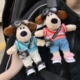 thumbnail image 5 of Nuevo cinturón de seguridad para automóvil, protector de hombro, lindo y creativo muñeco de perro maestro, cinturón de seguro para automóvil, cubierta de protección suave antiabrasión, accesorio, 5 of 5