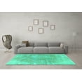 thumbnail image 3 of Ahgly Company Machine Washable Indoor Rectangle Persian Turquoise Blue Traditional Area Rugs, 3' x 5', 3 of 4