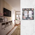 thumbnail image 5 of Yayeee Rocker Switch Wall Plate 1-Gang 4.6"x2.9" Home Decorative Outlet Cover, Neon Llamas Pattern, 5 of 6
