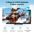 thumbnail image 4 of Conmutador HDMI 8K 4 en 1 Salida FERRISA Conmutador HDMI 2.1 con control remoto IR 4 puertos 4K 120Hz Conmutador HDMI 4X1 HDMI Auto Switch Selector Hub para Fire Stick PS5 Roku Xbox Soporte 4K@60Hz 3D, 4 of 5