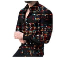 thumbnail image 4 of FNNMNNR Men‘s Casual Button Down Lapel Shirt Men‘s Printed Cardigan Shirts, 4 of 6