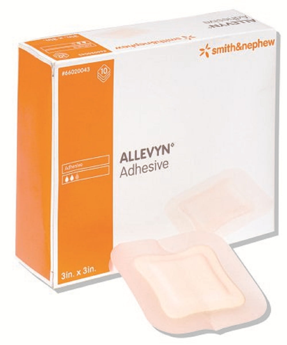 Allevyn Foam Dressing Allevyn 5 X 5 Inch Square Adhesive with Border