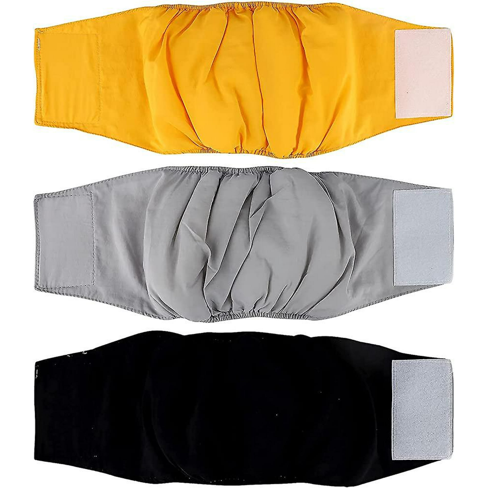 3 Packs Male Dog Nappies. Reusable Doggies Diapers Washable Male Dog Wraps Belly Gift Walmart