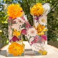 thumbnail image 4 of Luz nocturna de resina floral, lámpara de flores personalizada, letras de resina de flores prensadas con luz LED para madre, luces de alfabeto de resina de cristal de flores para mujer, regalo del día, 4 of 7