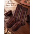 thumbnail image 6 of Deago 5 Pairs Men's Ultra Thin Dress Socks Summer Silk Sheer Casual Business Socks Nylon Sock Mid-Calf, 6 of 9