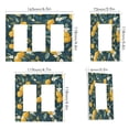 thumbnail image 2 of Yayeee Rocker Switch Wall Plate 2-Gang 4.7"x4.6" Home Decorative Outlet Cover, Blue Lemons, 2 of 6