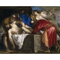 thumbnail image 2 of Titian 24x20 White Modern Wood Framed Museum Art Print Titled - The Entombment, 2 of 4