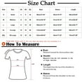 thumbnail image 3 of Womens Clothing Homenesgenics Womens Tops Womens Tops 3/4 Sleeve Women's Fashion V-Neck Middle Sleeve Loose Shirt Solid Color White L, 3 of 3