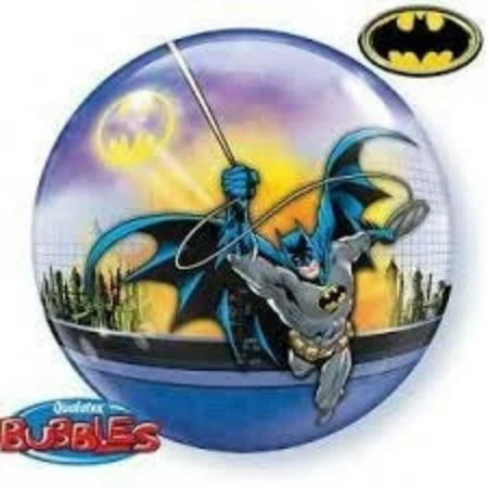 22" Bubble - BATMAN BALLOON Long Lasting Bubble Round Balloon Party Supplies Decorations