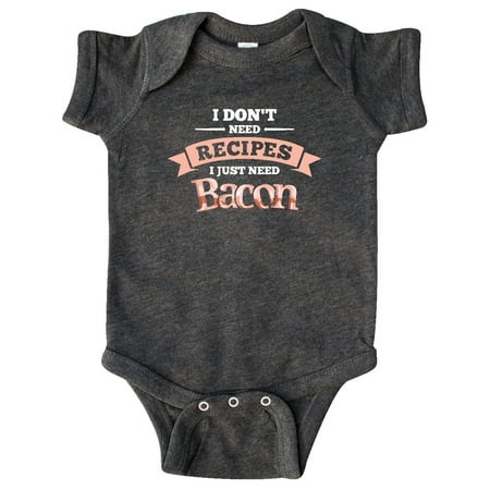 

Inktastic No Recipes Bacon Gift Baby Boy or Baby Girl Bodysuit