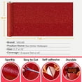 thumbnail image 6 of VEELIKE 15.7''x118'' Red Glitter Wallpaper Stick and Peel Self Adhesive Glitter Contact Paper for Cabinets Walls Sparkle Removable Glitter Fabric Wallpaper for Bedroom Girl's Room Gift Party Decor, 6 of 10
