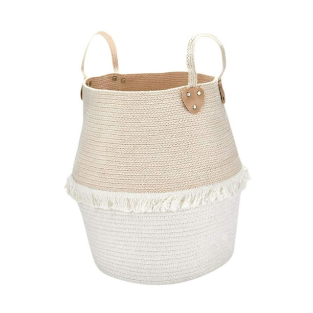 Cesta para la ropa sucia, cesta para mantas, cesta para juguetes de bebé, cesto para la ropa sucia plegable Beige