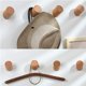 thumbnail image 4 of Perchero de madera  【Juego de 4】Eslinga natural montada en la pared para ropa, sombreros y bolsos, perchas de almacenamiento, toalleros, decoración de la habitación, 3*3*6cm, 4 of 5