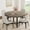 Retro gray, variant on 47 in Round Dining Table, Industrial Dinner Table for 4 to 6, Wooden Kitchen Table with Sturdy Metal Frame & Burlywood Finish, Circle Kitchen Table for Dining Room, Kitchen （No Chairs）