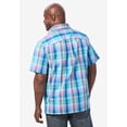 thumbnail image 3 of KingSize Men's Big & Tall Plaid Wrinkle-Resistant Short Sleeve Button Down, 3 of 6