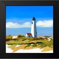 thumbnail image 2 of Kalina, Emily 15x15 Black Modern Framed Museum Art Print Titled - Lighthouse Scene IV, 2 of 5